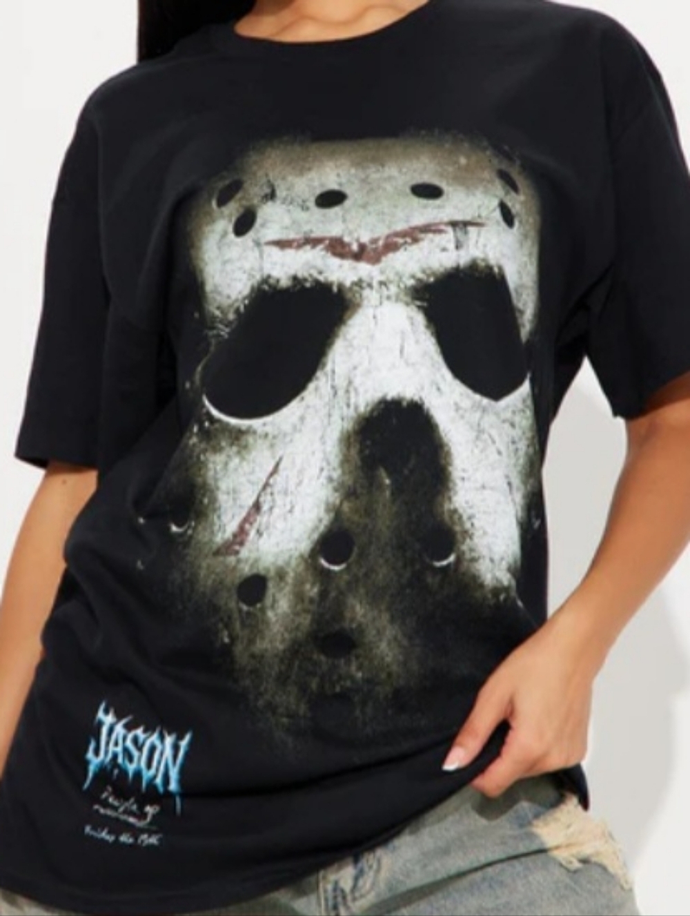 New JASON Boyfriend Fit Tee Womens Size 1x
